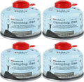 Isobutane Propane Camping Fuel Canister 3.53oz 4 Packs L351379