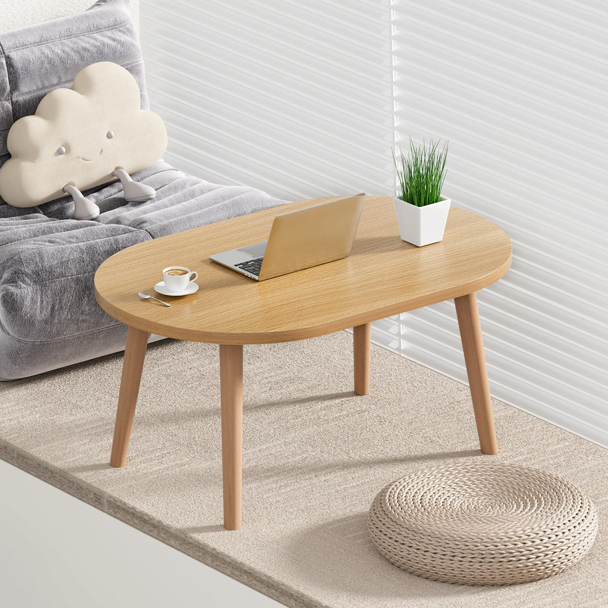 Small Oval Coffee Table Q957