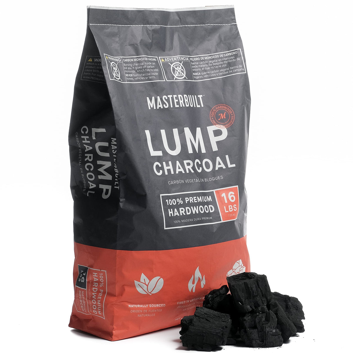 16 lb Lump Charcoal + 48 Fire Starters Bundle E3819