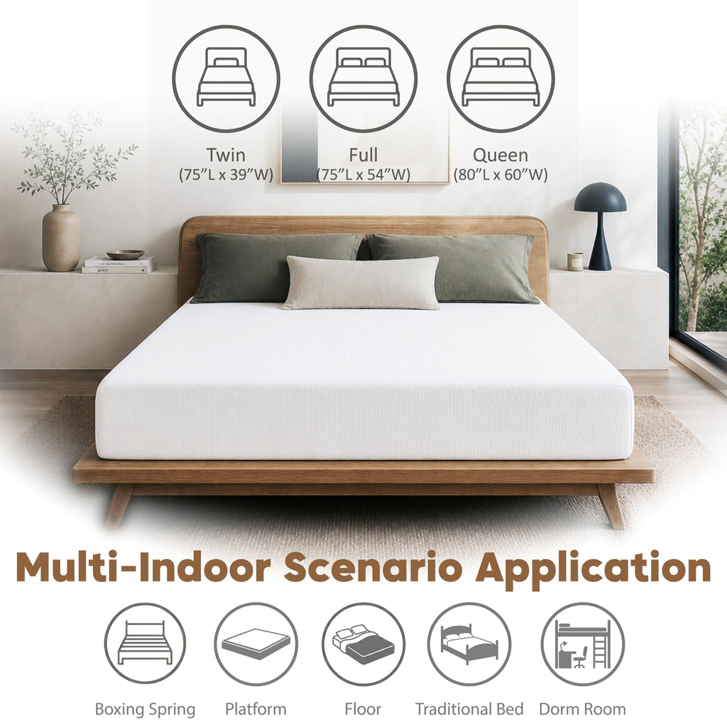 6 Inch Memory Foam Twin Mattress W424662