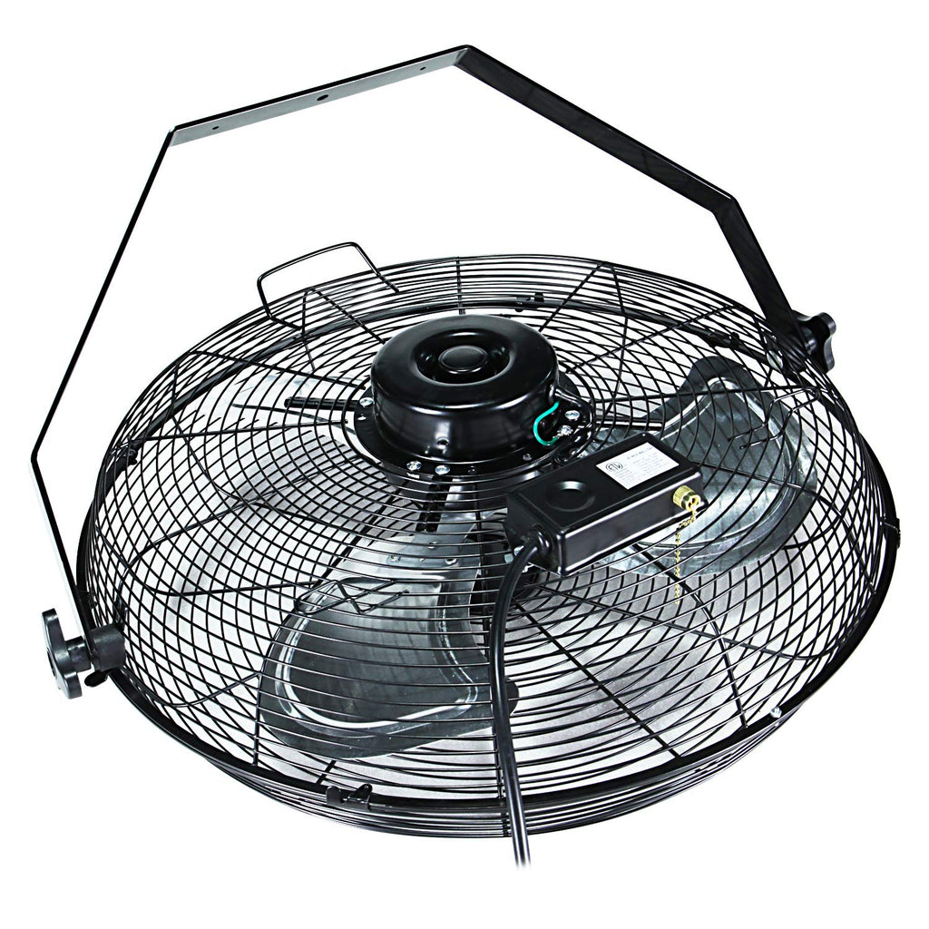 20 Inch High Velocity 3 Speed Black Wall-Mount Fan P804905