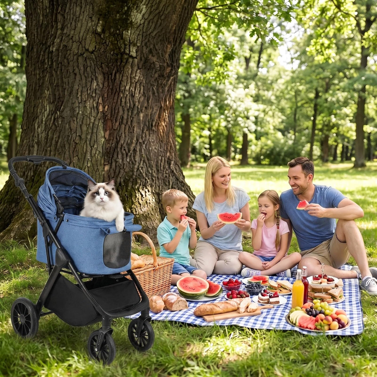Foldable Dog Stroller Y9739