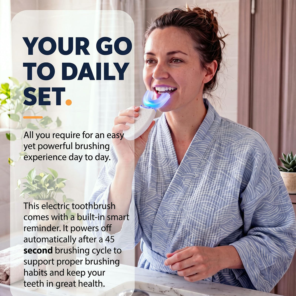 2 Pack U Shaped Automatic Toothbrushes W757059