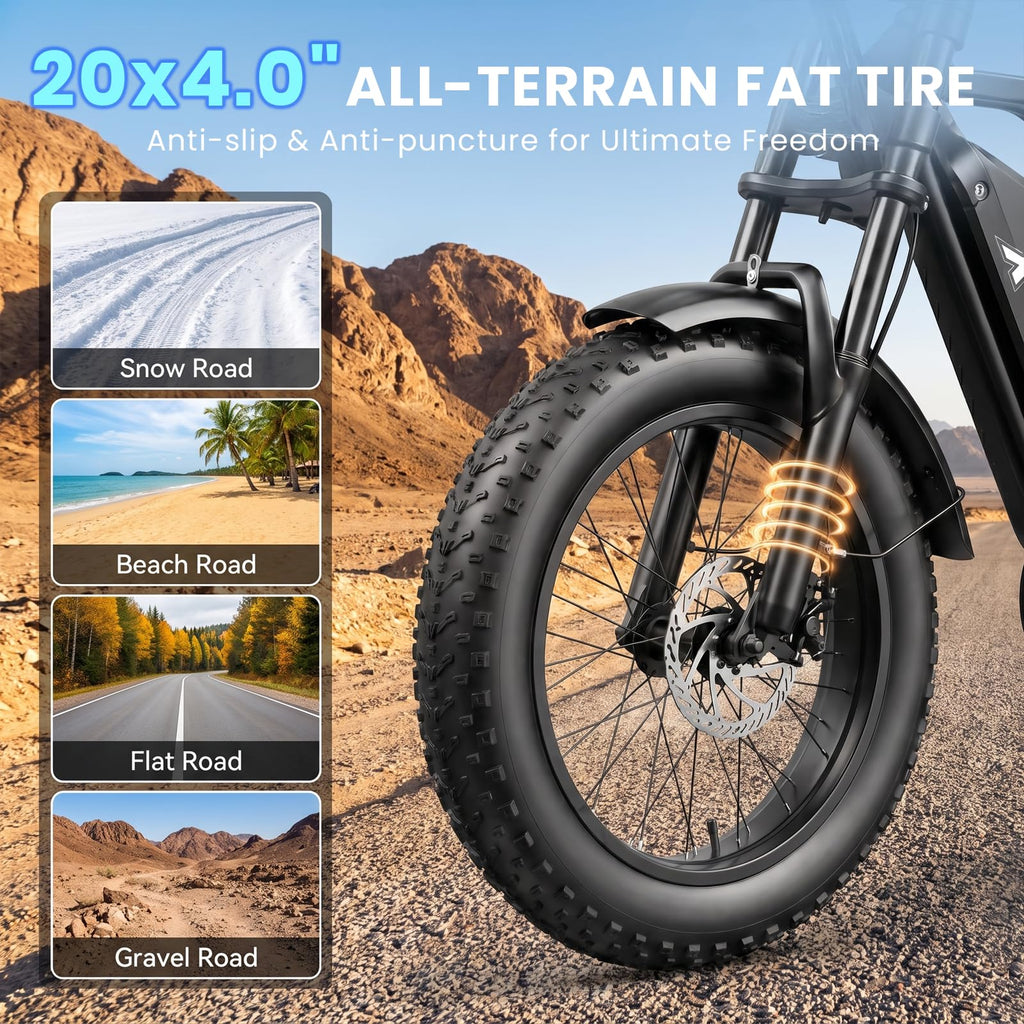 1500W Electric Bike with 48V 15Ah Removable Battery N41056