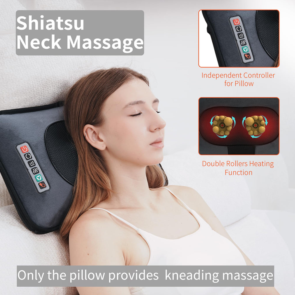 Full Body Massage Mat with Heat 10 Motors 9 Speeds 9 Modes O655874