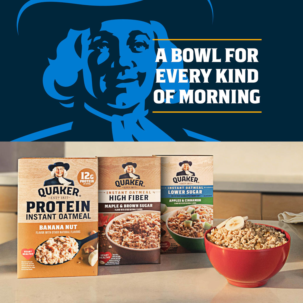 Organic Maple & Brown Sugar Instant Oatmeal, 8 Packets (6 Boxes) U6822