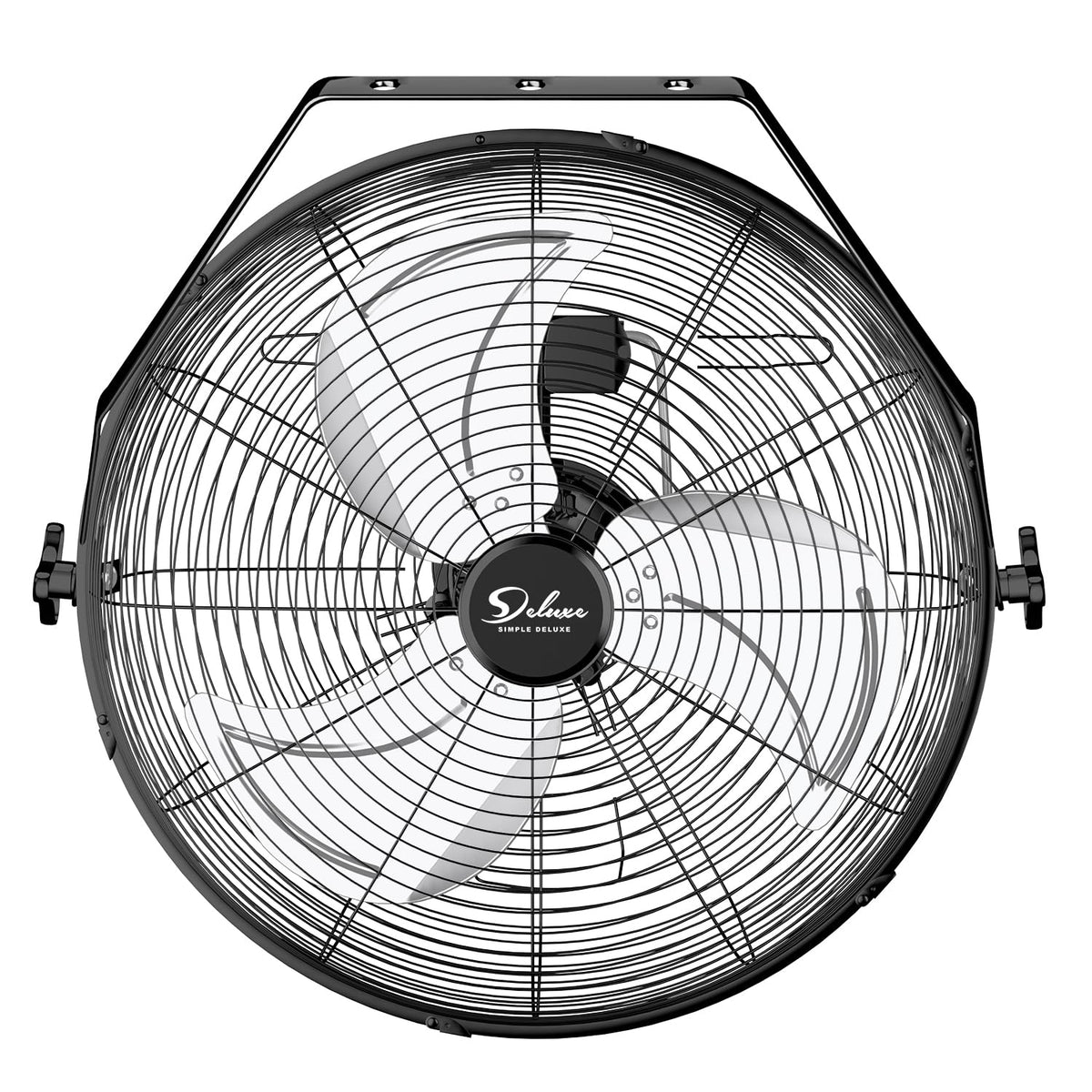 20 Inch High Velocity 3 Speed Black Wall-Mount Fan P804905