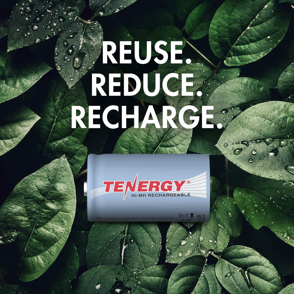 D Rechargeable Batteries 10000mAh NiMH 8-Pack I8360