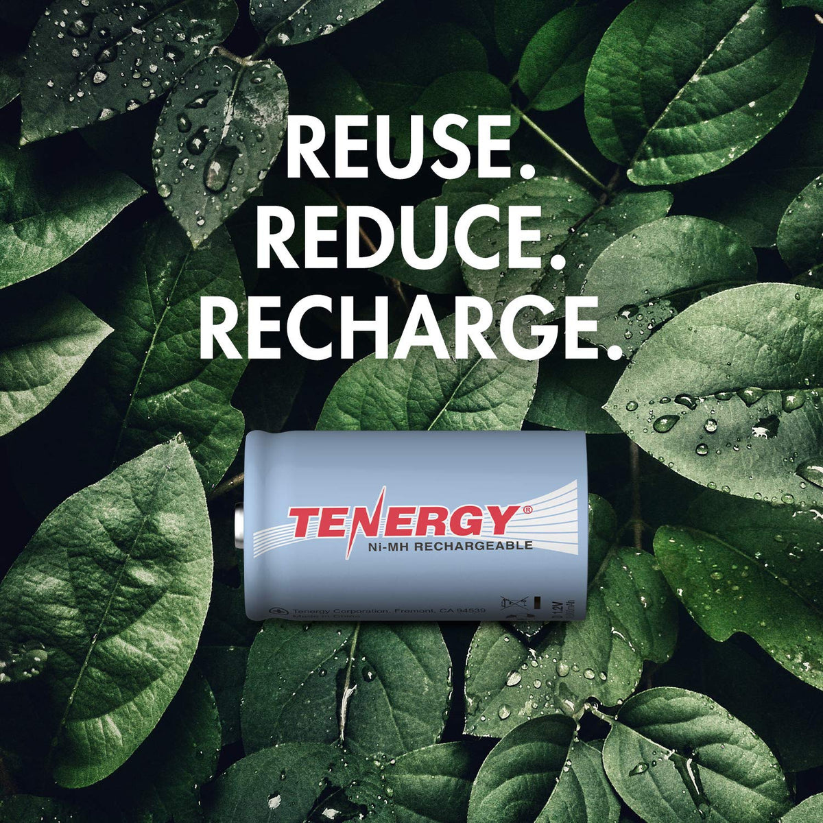 D Rechargeable Batteries 10000mAh NiMH 8-Pack I8360
