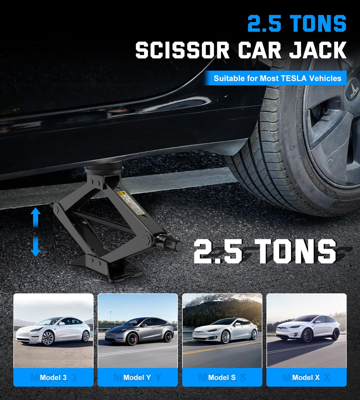 2.5 Ton Scissor Jack Kit I1015