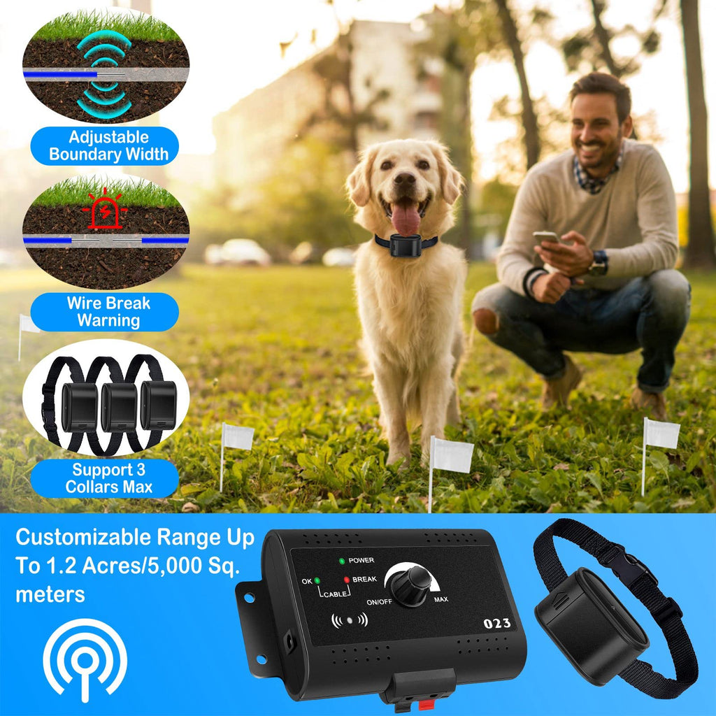 Electric Dog Fence System with 2 Waterproof Collar K57604