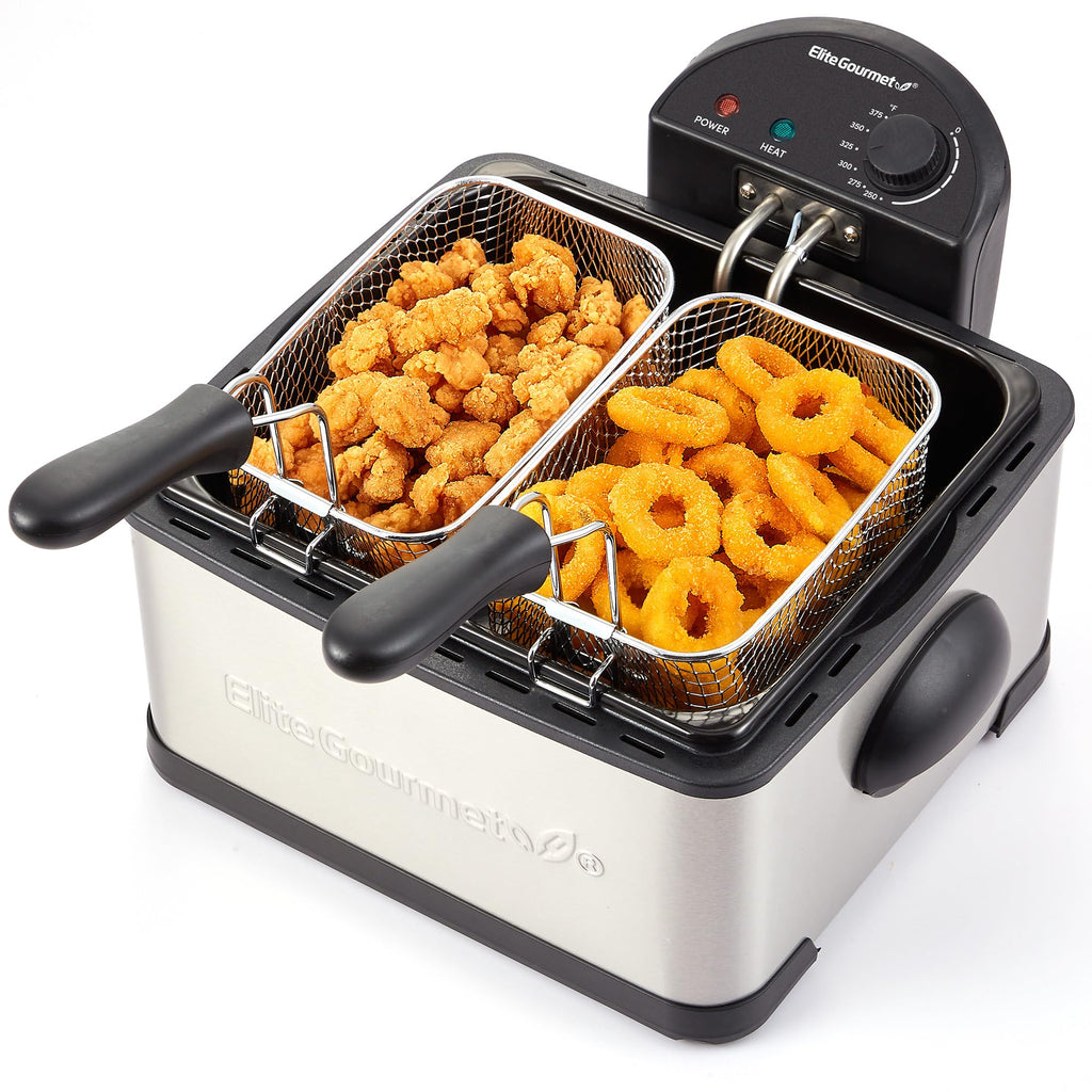 4.5Qt Deep Fryer with 2Qt Split Baskets Q345277