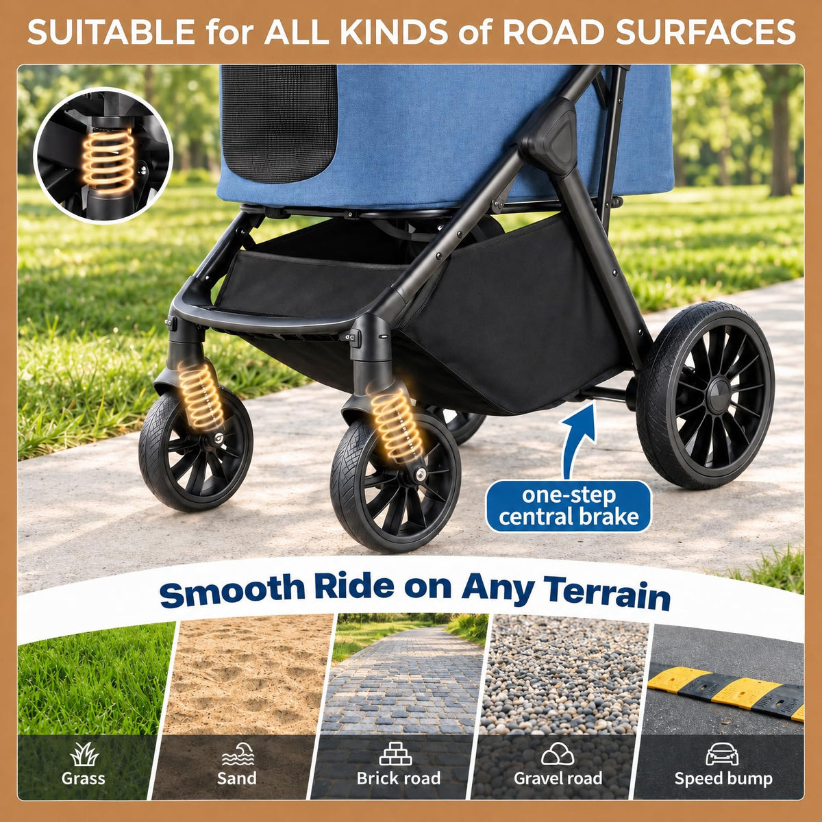 Foldable Dog Stroller Y9739