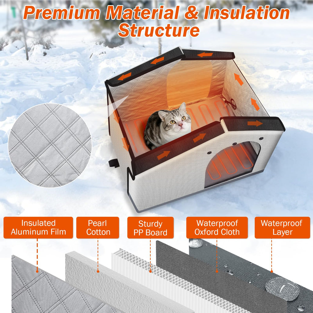 Insulated Heated Cat House Indoor/Outdoor U8180