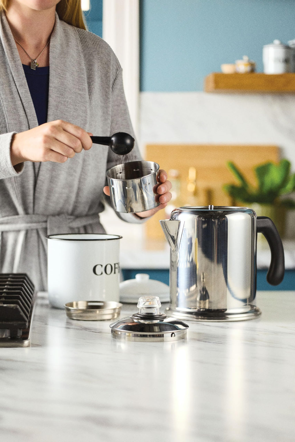 Stainless Steel 8-Cup Coffee Percolator K744956