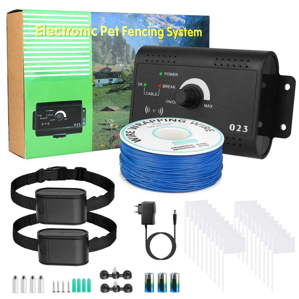 Electric Dog Fence System with 2 Waterproof Collar K57604
