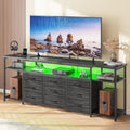 55" W TV Stand with 9 Drawers O7932