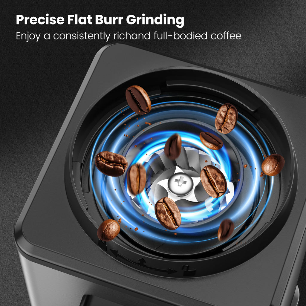 Conical Burr Stainless Steel Coffee Grinder Q1715