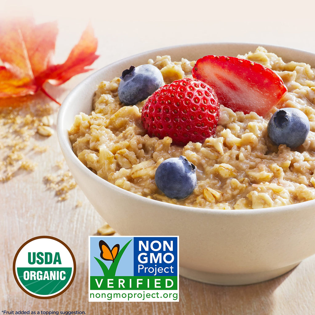 Organic Maple & Brown Sugar Instant Oatmeal, 8 Packets (6 Boxes) U6822