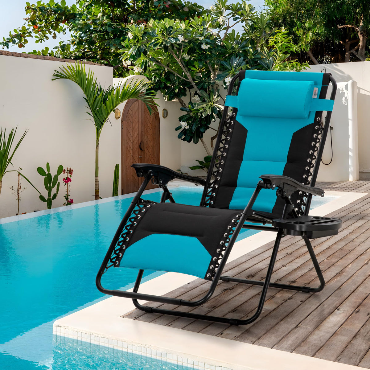 Aqua Padded Zero Gravity Chair Set of 2 G289