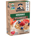 Organic Maple & Brown Sugar Instant Oatmeal, 8 Packets (6 Boxes) U6822